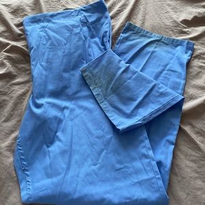 Light blue scrub pants